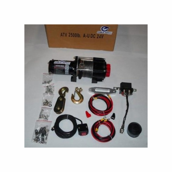 Eagle Plow 2500 lb Winch w/ Synthetic Rope - alt image 0