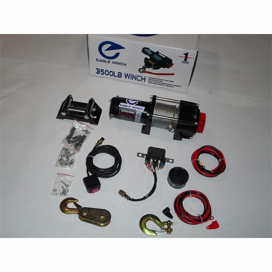 Eagle Plow 3500 lb Winch w/ Steel Cable - alt image 0