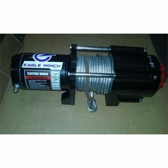 Eagle Plow 4500 lb Winch w/ Steel Cable - alt image 2