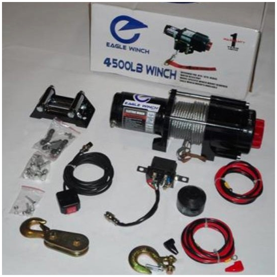 Eagle Plow 4500 lb Winch w/ Steel Cable - alt image 0