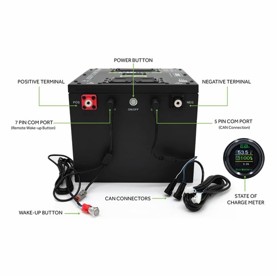 Eco Battery Lithium 51v 160Ah GEN3 Heavy Duty Conversion Kit - Polaris Ranger EV - alt image 0