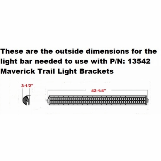 EMP 40 Inch LED Light Bar Bracket Set - Can Am Commander, Maverick Trail, Sport - alt image 0