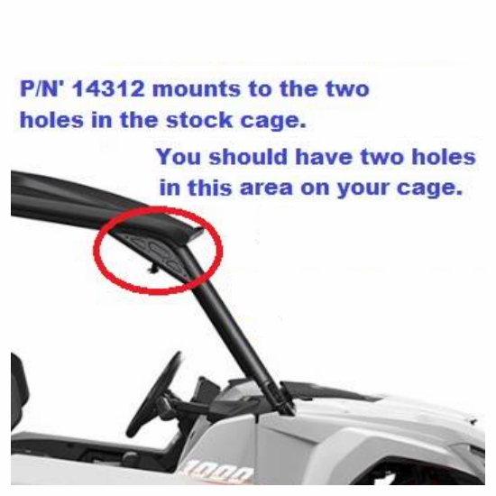 EMP 40 Inch Light Bar Bracket Set - 2021-24 Yamaha Wolverine RMAX 1000, X2, X4 - alt image 5
