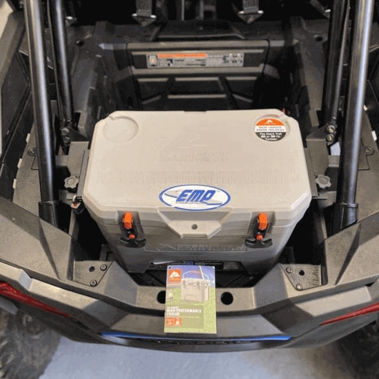 EMP Cooler Mounting Bracket Kit for Ozark 26 Quart Cooler - 2014-24 Polaris RZR XP 1000, XP Turbo, XP Turbo S - alt image 2