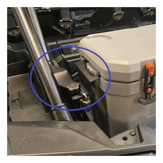 EMP Cooler Mounting Bracket Kit for Ozark 26 Quart Cooler - 2014-24 Polaris RZR XP 1000, XP Turbo, XP Turbo S - alt image 5