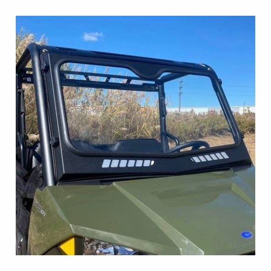 EMP D.O.T Rated Safety Glass Full Front Windshield w/ Hand Wiper - 2016-24 Mid Size Polaris Ranger 500, 570