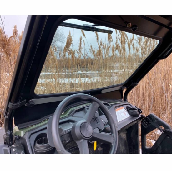 EMP D.O.T Rated Safety Glass Full Front Windshield w/ Hand Wiper - Honda Pioneer 500, 520 - alt image 2