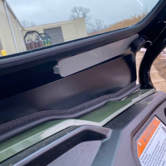 EMP D.O.T Rated Safety Glass Full Front Windshield w/ Hand Wiper - Honda Pioneer 500, 520 - alt image 3