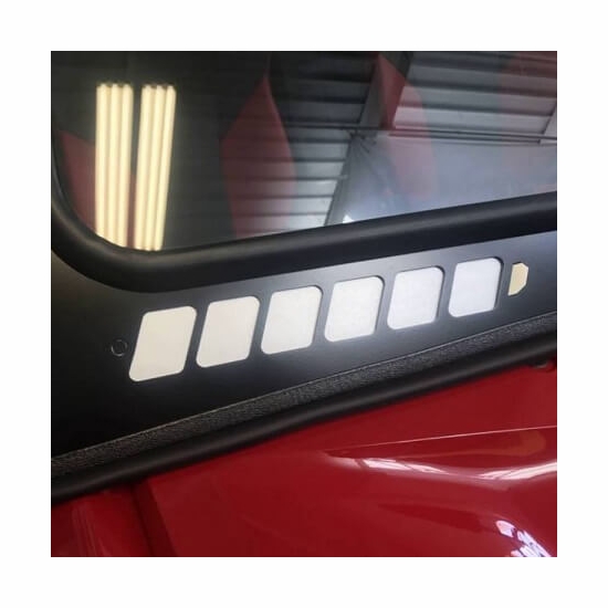 EMP D.O.T Rated Safety Glass Full Front Windshield w/ Hand Wiper - Honda Talon 1000 - alt image 1