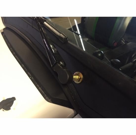 EMP D.O.T Rated Safety Glass Full Front Windshield w/ Hand Wiper - Kawasaki Teryx4, Teryx 800 - alt image 4