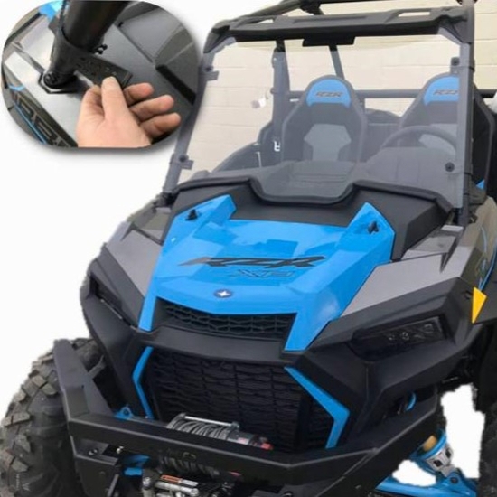 EMP D.O.T. Rated Hard Coated Full Front Windshield - 2019-21 Polaris RZR XP 1000, XP Turbo