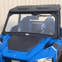 EMP D.O.T. Rated Laminated Safety Glass Full Front Windshield - Polaris General 1000, XP 1000