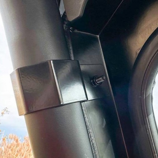 EMP D.O.T. Rated Safety Glass Full Front Windshield w/ Hand Wiper - 2023-25 CF Moto UForce 600 - alt image 2