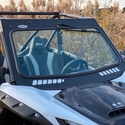 EMP D.O.T. Rated Safety Glass Full Front Windshield w/ Hand Wiper - Kawasaki Teryx KRX 1000