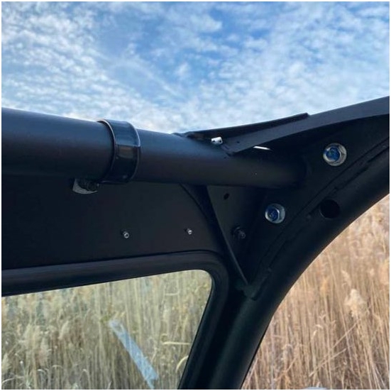 EMP D.O.T. Rated Safety Glass Full Front Windshield w/ Hand Wiper - Kawasaki Teryx KRX 1000 - alt image 4