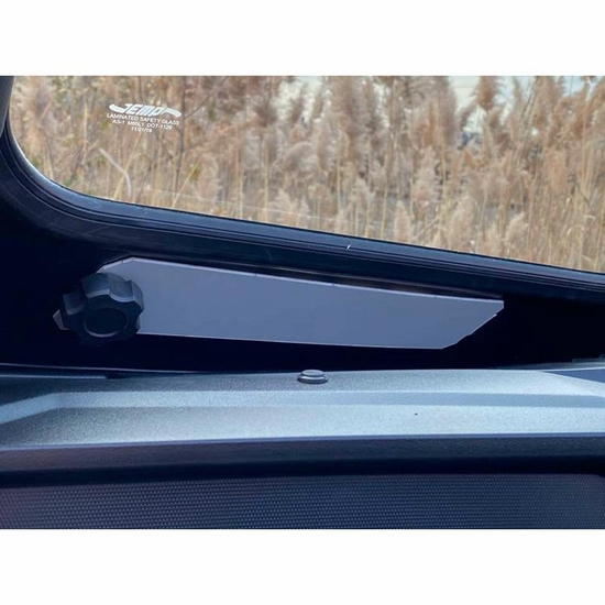 EMP D.O.T. Rated Safety Glass Full Front Windshield w/ Hand Wiper - Kawasaki Teryx KRX 1000 - alt image 6
