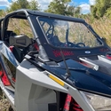 EMP D.O.T. Rated Safety Glass Full Front Windshield w/ Hand Wiper - Polaris RZR PRO XP