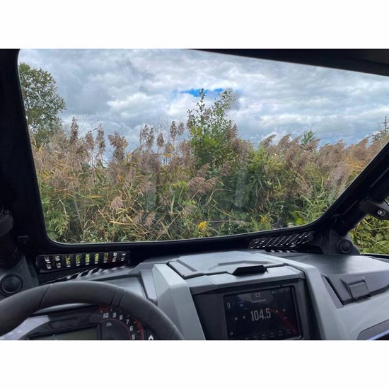 EMP D.O.T. Rated Safety Glass Full Front Windshield w/ Hand Wiper - Polaris RZR PRO XP - alt image 2