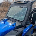 EMP D.O.T. Rated Safety Glass Full Front Windshield w/ Hand Wiper - Polaris RZR XP Turbo S