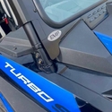 EMP D.O.T. Rated Safety Glass Full Front Windshield w/ Hand Wiper - Polaris RZR XP Turbo S