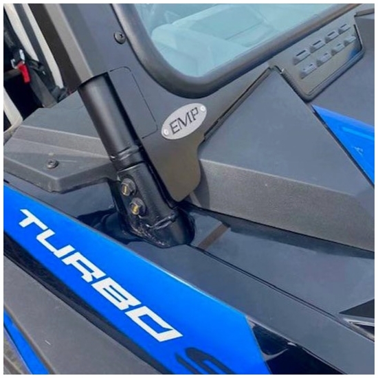 EMP D.O.T. Rated Safety Glass Full Front Windshield w/ Hand Wiper - Polaris RZR XP Turbo S - alt image 2