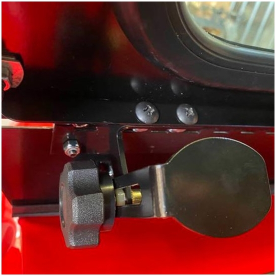 EMP D.O.T. Rated Vented Safety Glass Full Front Windshield w/ Hand Wiper - Kawasaki Mule Pro-MX - alt image 2