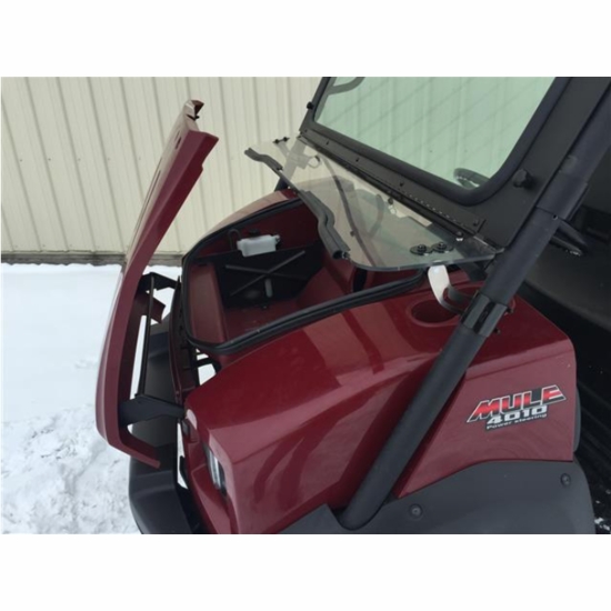 EMP D.O.T Rated Safety Glass Full Front Windshield - Kawasaki Mule 4000, 4010 - alt image 1