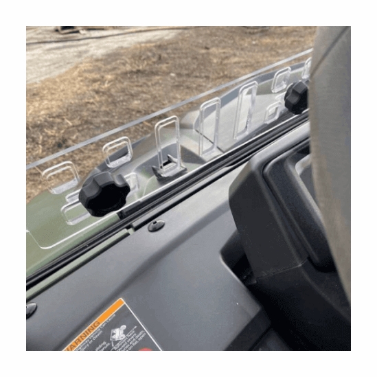 EMP D.O.T. Rated Vented Hard Coated Full Front Windshield - 2021-23 Yamaha Wolverine RMAX 1000, X2 R-Spec 850 - alt image 0