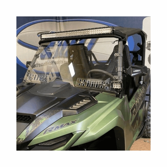 EMP D.O.T. Rated Vented Hard Coated Full Front Windshield - 2021-23 Yamaha Wolverine RMAX 1000, X2 R-Spec 850 - alt image 2