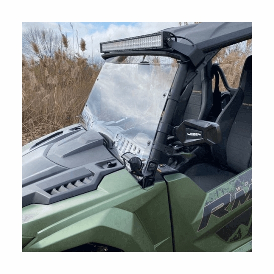 EMP D.O.T. Rated Vented Hard Coated Full Front Windshield - 2021-23 Yamaha Wolverine RMAX 1000, X2 R-Spec 850