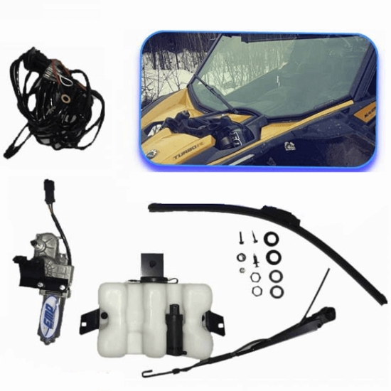 EMP Electric Wiper and Washer Kit - 2017-22 Can Am Maverick X3