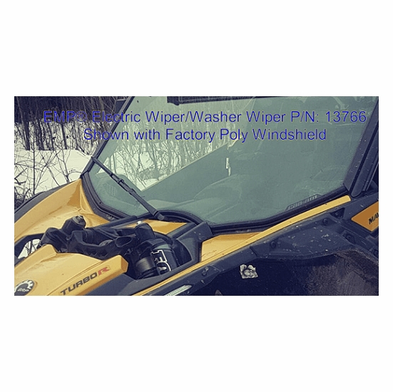 EMP Electric Wiper and Washer Kit - 2017-22 Can Am Maverick X3 - alt image 3