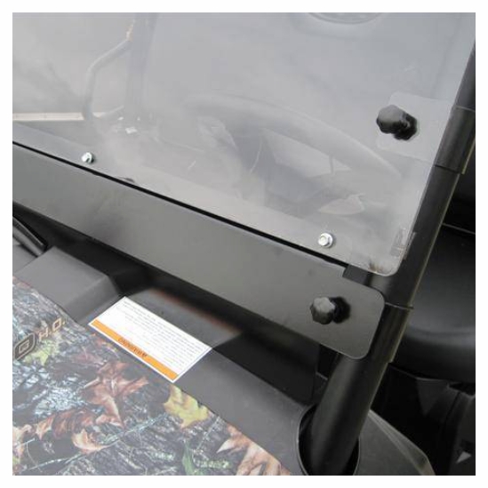 EMP Full Front Windshield - 2010-14 Mid Size Polaris Ranger 400, 500, 570, 800, EV - alt image 0