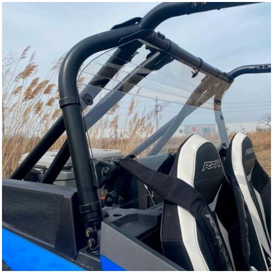 EMP Hard Coated Cab Back, Dust Stopper - Polaris RZR XP Turbo S - alt image 0