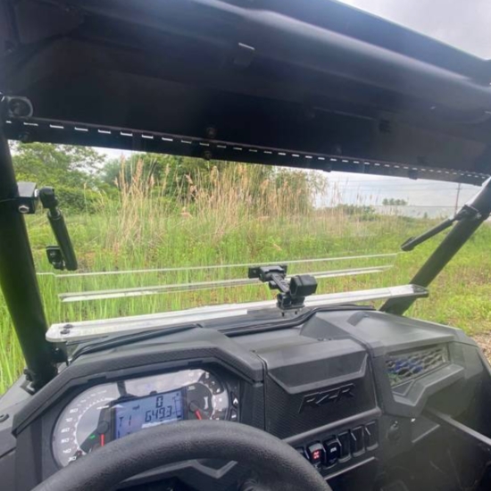 EMP Hard Coated Flip Up Front Windshield - 2019-23 Polaris RZR XP 1000, XP Turbo - alt image 1