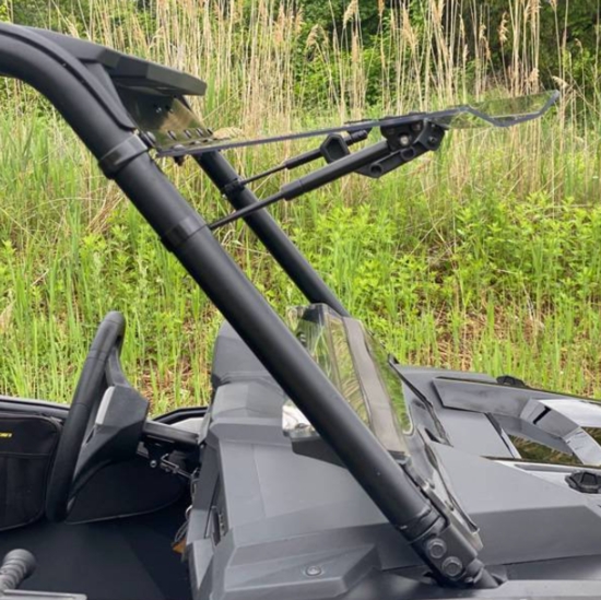 EMP Hard Coated Flip Up Front Windshield - 2019-23 Polaris RZR XP 1000, XP Turbo - alt image 2