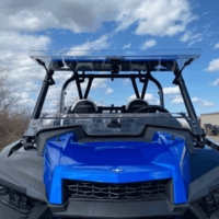 EMP Hard Coated Flip Up Front Windshield - Polaris RZR XP Turbo S