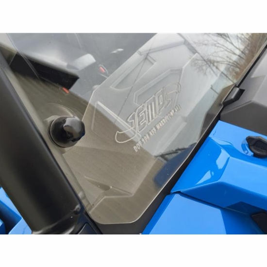 EMP D.O.T. Rated Hard Coated Full Front Windshield - Polaris General 1000, XP 1000 - alt image 2