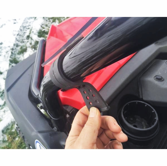 EMP D.O.T. Rated Hard Coated Full Front Windshield - Honda Pioneer 500, 520 - alt image 1