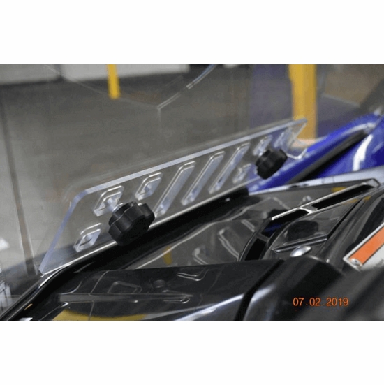 EMP Vented Hard Coated Full Front Windshield - 2019-24 Yamaha YXZ 1000 R - alt image 1
