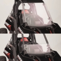 EMP D.O.T. Rated Hard Coated Full, Half Front Windshield Combo - Polaris RZR RS1