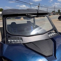 EMP Laminated Safety Glass Full Front Windshield w/ Hand Wiper - 2023-24 CF Moto ZForce 800, 950