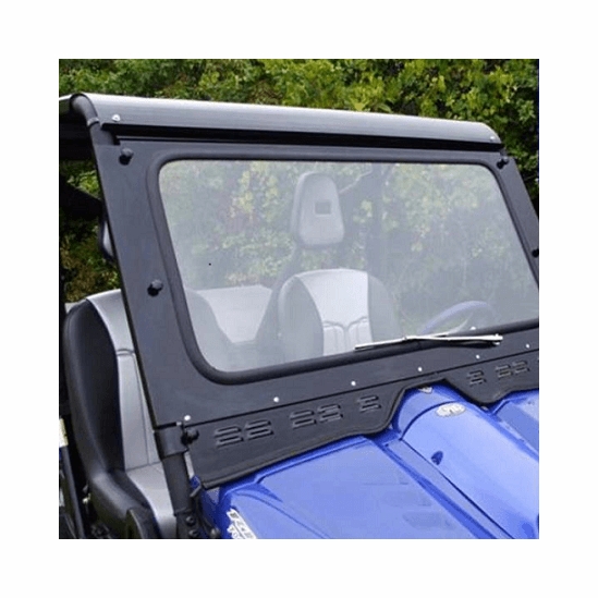 EMP Safety Glass Front Windshield w/ Wiper - Yamaha Rhino