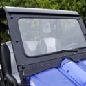 EMP Safety Glass Front Windshield w/ Wiper - Yamaha Rhino
