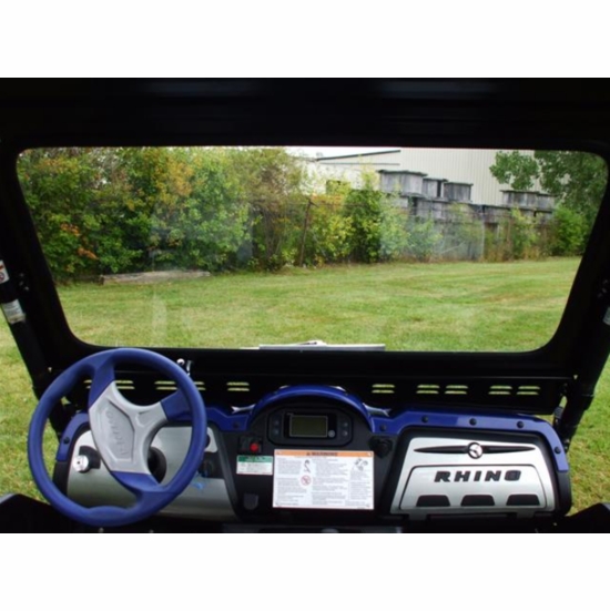 EMP Safety Glass Front Windshield w/ Wiper - Yamaha Rhino - alt image 3