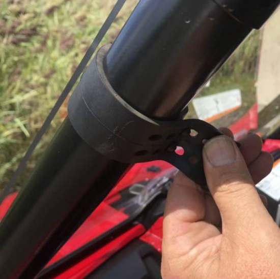 EMP D.O.T. Rated Vented Hard Coated Full Front Windshield - 2019-22 Honda Talon 1000 - alt image 4