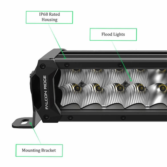 20 Inch Summit Double Row Light Bar Side By Side Stuff