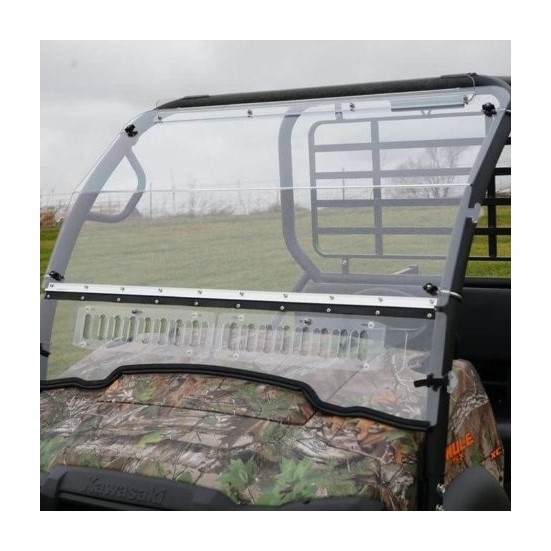 Falcon Ridge Aero-Vent Front Windshield - Kawasaki Mule SX
