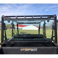 Falcon Ridge D.O.T. Approved Glass Rear Windshield - 2015-25 Mid Size Polaris Ranger 500, 570, ETX, EV
