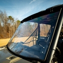 Falcon Ridge Hard Coated Velocity Flip Up Front Windshield - 2013-25 Full Size Polaris Ranger w/ Pro-Fit Cage